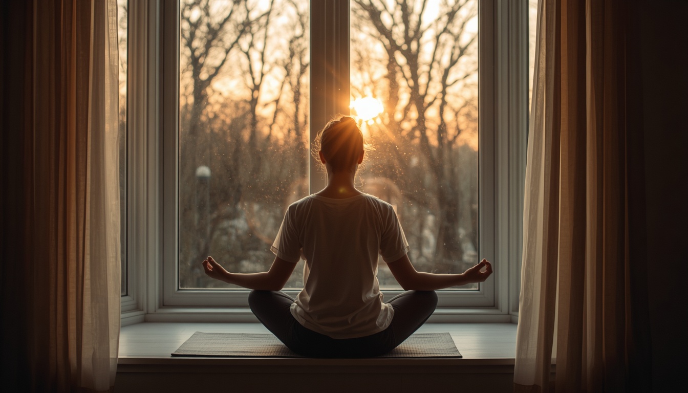 Fraxylonxak morgendliche Atemroutine am Fenster